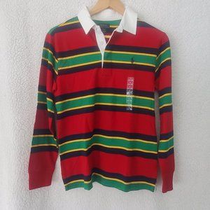 NWOT Youth Polo Ralph Lauren Long Sleeve Polo Multicolor Size L (14 - 16)
